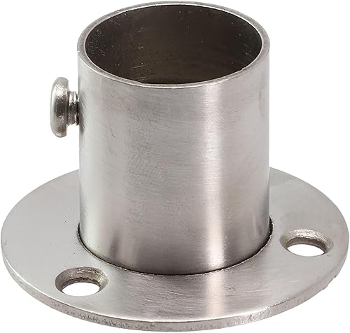 Support de tube robuste pour barres de placard en acier inoxydable compatible avec tuyaux de 19 mm à 32 mm de diamètre (22 mm) - Nail Gallerys