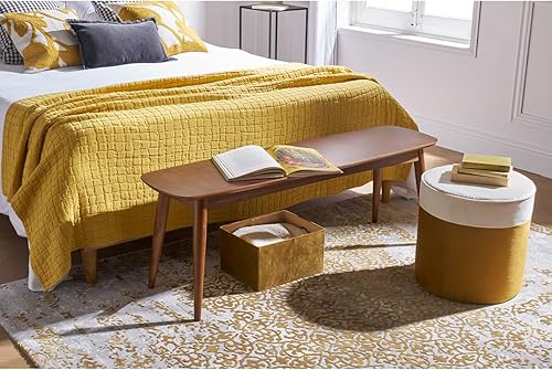 Miliboo Banc Vintage Bois foncé Noyer L130 cm NORDECO - Nail Gallerys