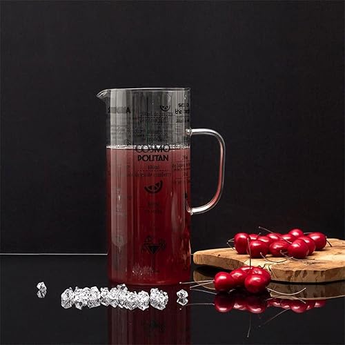 Pichet en Verre 2L avec 6 Recettes Cocktails - Nail Gallerys