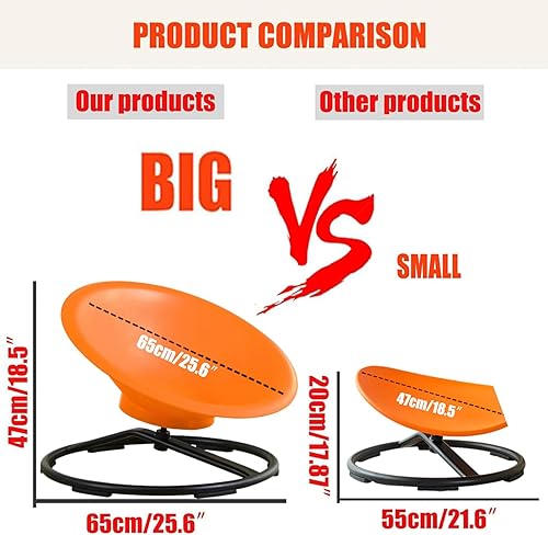 LZAHSH Chaise rotative sensorielle pour enfants autistes, assise et rotative, soulage les déficits vestibulaires, chaise pivotante pour enfants avec coussins de siège doux, pour l'entraînement de - Nail Gallerys