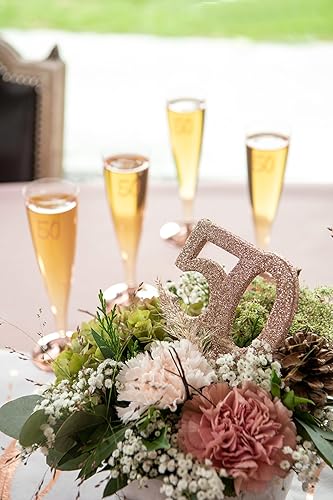Santex mariage Chiffre Anniversaire Vertical déco, 18 Ans Rose Gold - Nail Gallerys