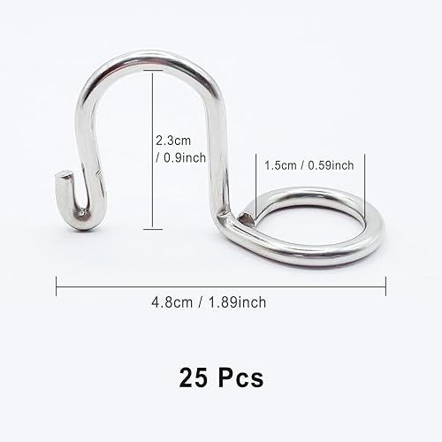 HLIWS Crochets de connecteur de cintre - 20 L'or connecteurs de cintre en acier inoxydable peu encombrants,crochets pour placard à vêtements - Nail Gallerys