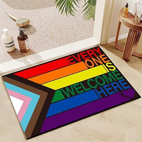 Lpitoy Tapis De Couloir avec Drapeau De Fierté LGBT Arc-en-Ciel, Lavable, Antidérapant, pour Salon, Canapé, Chaises, Paillasson De Cuisine - Nail Gallerys