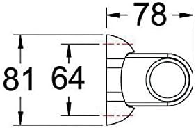 Porte-Ceintures Coulissant - Nombre de Crochets : 7 - Profondeur : 455 mm - Hauteur : 80 mm - Largeur : 78 mm - ITAR - Nail Gallerys