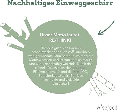 wisefood Fourchettes jetables en bambou, 100 pièces Fourchettes en bambou 17cm, Couverts jetables biodégradables, Set de vaisselle en bambou, Couverts naturels en bambou, Vaisselle de fête - Nail Gallerys