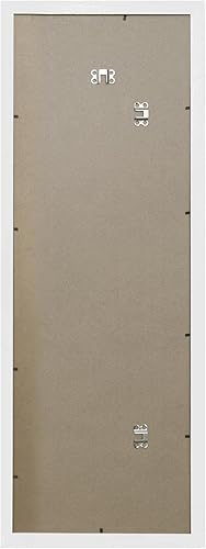 Close Up Cadre pour poster 33 x 95 cm, blanc, en bois MDF, vitre en PVC (incassable), largeur de profil 30 mm - Nail Gallerys