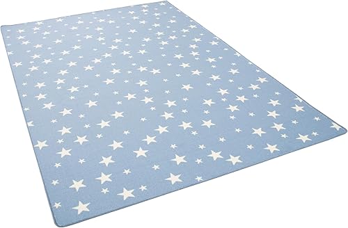 Snapstyle Tapis de Jeu pour Enfant - Motif Etoiles - Bleu - 17 Tailles Disponibles - Nail Gallerys
