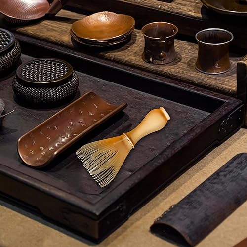 Fouet à matcha japonais traditionnel | Fouet à thé matcha fabriqué à la main | Fouet en bambou | Agitateur à matcha de qualité professionnelle avec support – Coffret cadeau pour les amateurs de thé et - Nail Gallerys