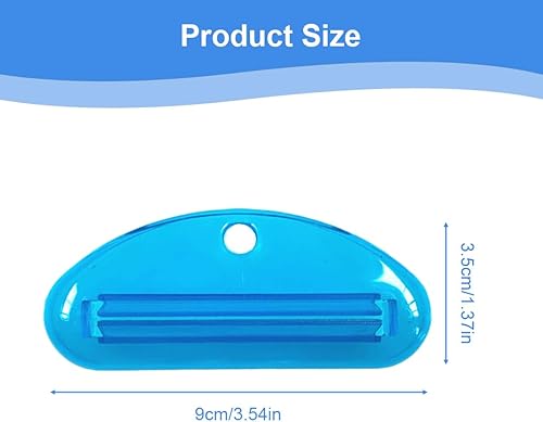 ZOKJSW pour Salle de Bain Lot de 6 Pinces à Presser pour Tube de Dentifrice (Vert, Blanc, Bleu, Jaune, Rouge, Violet) - Nail Gallerys