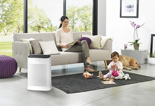 Rowenta Pure Air PU3030 Purificateur d'air jusqu'à 120 m2, filtration allergènes et particules, mode jour et nuit, arrêt automatique, programmable et indicateur de changement de filtre - Nail Gallerys