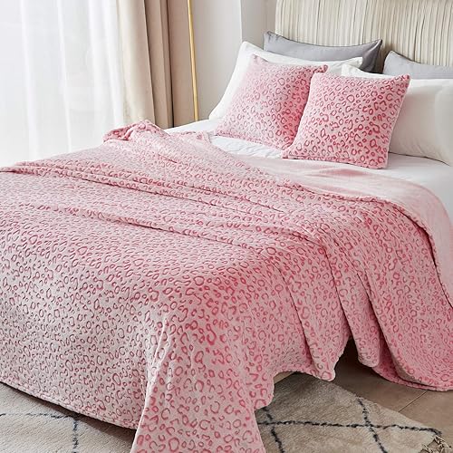 FY FIBER HOUSE Couvertures en Molleton de Flanelle, couvertures moelleuses Douces, Couverture de canapé en Microfibre légère et Confortable/Couverture de canapé Adultes, 150x200cm, léopard Bleu - Nail Gallerys