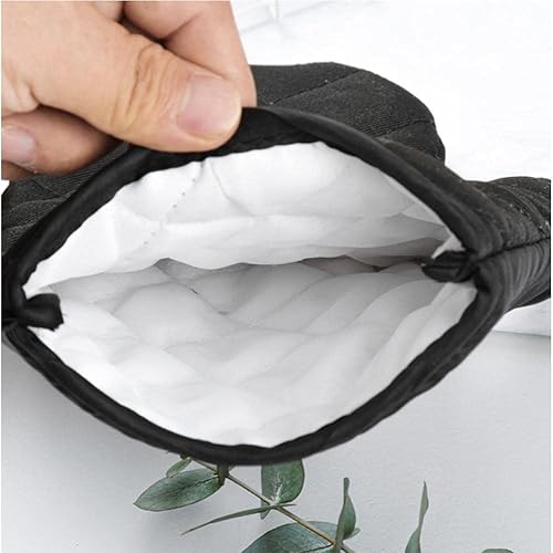 Maniques Cuisine Crâne Noir Bleu Manique Design Antidérapant Gant Four Polyester Gant Cuisine -avec Boucle Suspension Gant de Cuisine Moderne Gant Anti Chaleur 17x27cm - Nail Gallerys