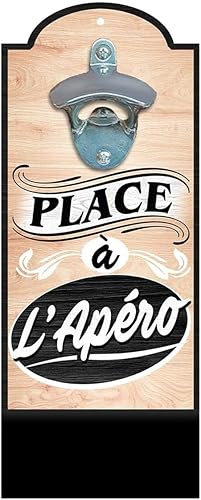 STC Décapsuleur Mural Place A L'APERO en Bois 30cm - Nail Gallerys