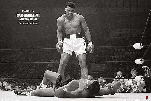 Poster Mohamed Ali VS Liston Landscape (91.5x61cm) - Nail Gallerys