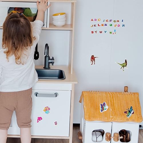 Autocollants 3D pour Enfants 24 Feuilles, Relief Stickers Compris Dinosaures, Créatures Aquatiques, Lettre, etc (24 Feuilles) - Nail Gallerys