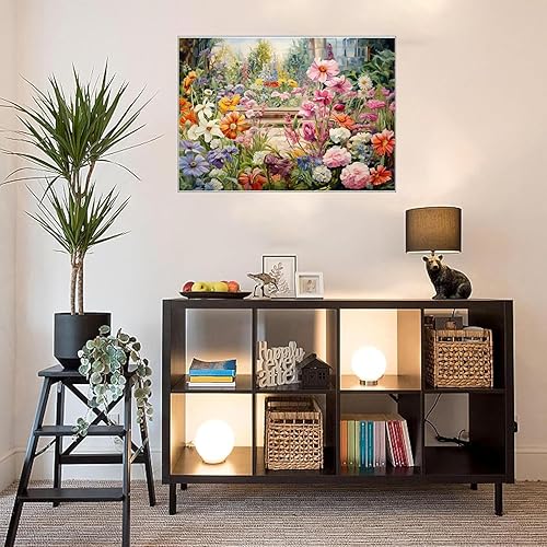 Diamond Painting Adulte Peinture Diamant Kit 40x70 Cm Creatif Diy Grand Format Xxl Broderie Complet Crystal Art Tableau Strass Puzzle Perle Coller Enfant Accessoires Decoration Maison Paysage Fleur - Nail Gallerys