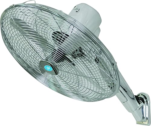 Ventilateur Mural 40cm Chromé avec Télécommande et Programmateur - Nail Gallerys