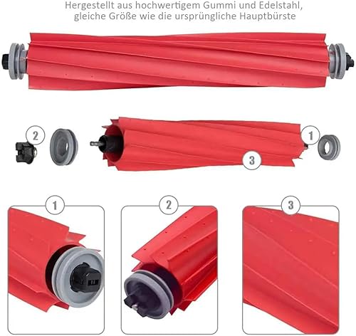 Lot de 12 pièces de Rechange compatibles avec Roborock QV 35A / QR 798 / QR 598 Robot Aspirateur Accessoires Brosse Principale Brosse latérale Filtre HEPA - Nail Gallerys