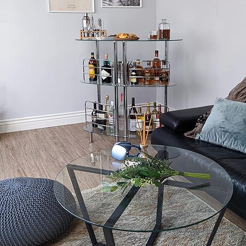 Mango Steam Moderne Table de Bar en Verre - Nail Gallerys