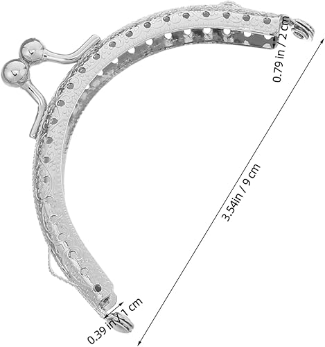 Gogogmee Lot De 5 Fermoirs Demi-cercles De 8,5 Cm Pour La Fabrication De Sacs À Main, De Portefeuilles, De Poignées De Et De Porte-monnaie - Nail Gallerys