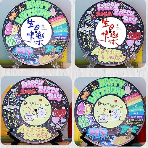 Exogio 12Pcs Mur De Décor Disque Vinyle, 7 Pouces Disque Vinyle Rétro CD pour Décor de Chambre CD Décoration, Murale Disques Vinyles Décor, Noir Disques Décor pour Être Utilisé Café, Maison, Fête - Nail Gallerys