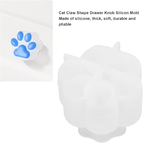 Moule en Silicone pour Bouton D'armoire, Poignée de Bouton de Tiroir en Forme de Griffe de Chat Bricolage Moule en Silicone en Résine époxy Cristal - Nail Gallerys