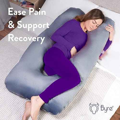 Byre® Oreiller de Soutien | Rembourrage en Mousse à mémoire de Forme de première qualité | Oreiller de Grossesse | Récupération Sportive | Soulagement de la Douleur au Dos, au Cou et aux Jambes - Nail Gallerys