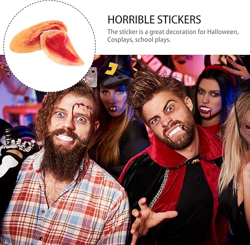 Beatifufu Lot De 2 Autocollants 3d Pour Cicatrices Dhalloween Maquillage Temporaire Horrible Pour Fêtes Costumées Et Événements (2 Pièces X 2) - Nail Gallerys