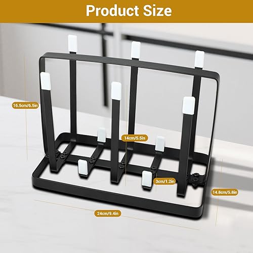 Atliberswo Egouttoir Bouteille – Porte-Bouteille – Porte-Égouttoir Multifonction – 6 Étagères Bouteille en Acier Inoxydable – Égouttoir pour Bouteilles d’Eau Gazeuse, Verres et Tasses - Nail Gallerys