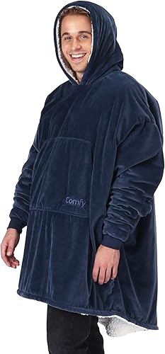 THE COMFY Original | Couverture-Chandail géante en Microfibres et Sherpa pour Enfant, telle Que Vue à l’émission Shark Tank - Nail Gallerys