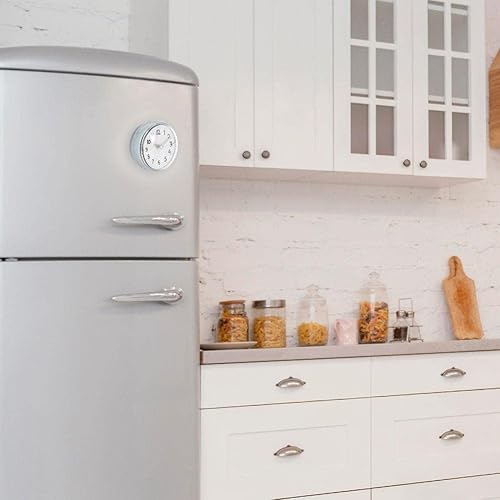 Vilde Horloge murale pour salle de bain cabine de douche avec ventouse étanche petit bleu 7,5 cm - Nail Gallerys