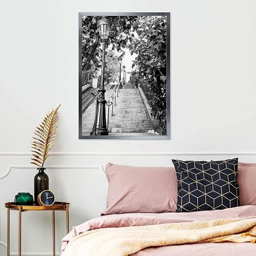 Ceanothe Cadre Photo 50x70 cm Gris Moderne et Elégant Convient au A2 et Affiche Poster-Collection PRECIOUS Verre acrylique Incassable - Fabriqué en France - Nail Gallerys