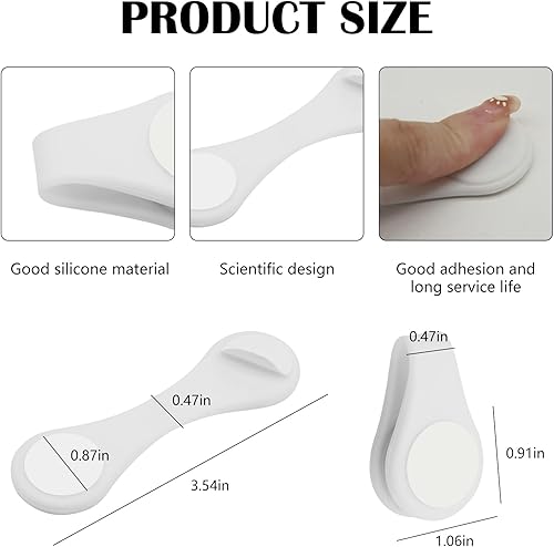 Lot de 3 Clips magnétiques pour Rideau de Douche, Crochets pour Rideau de Douche, résistants à la Rouille, empêchent efficacement Les éclaboussures d'eau, Maintien Solide, faciles à Utiliser pour Une - Nail Gallerys