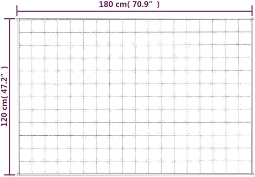 FOZICV Couverture Lestée Respirante pour un Sommeil Profond - Couverture de Relaxation - Gris - 9 kg - 200 x 200 cm - Tissu Aspect Propre - Nail Gallerys