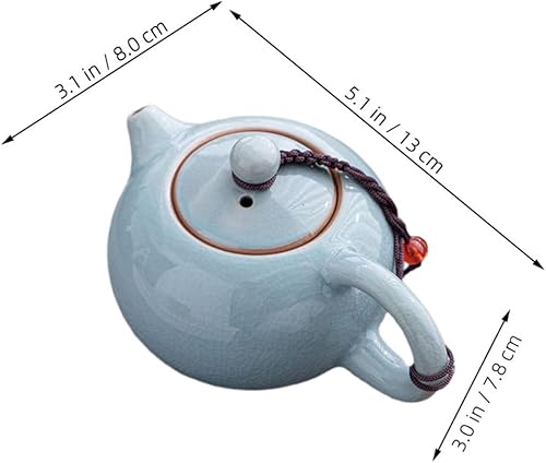 Didiseaon Timbale avec infuseur théière en poterie théière Porcelaine théière en argile teapot tea pot Théière traditionnelle théiere bouilloire à thé compacte de thé céramique - Nail Gallerys
