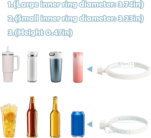 HINGTAI Lot de 2 Porte-gobelets pour Sac de Plage, Accessoires de Sac Simples et Modernes, Taille Moyenne, Pas Facile à endommager, Une Bonne Aide pour Le Rangement, Convient pour Les Vacances - Nail Gallerys