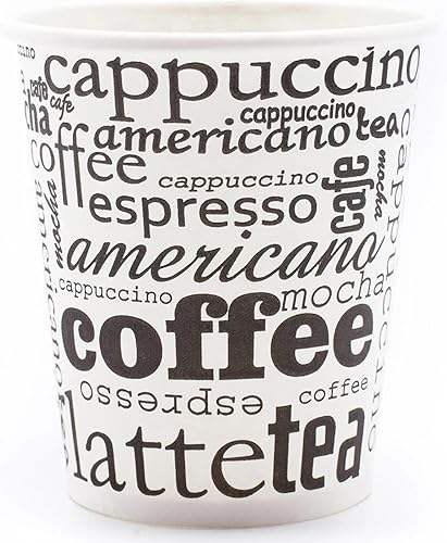 Générique 3000 GOBELETS EN CARTON 18-20 CL CHR POUR LES BOISSONS CHAUDES/FROIDE (100) - Nail Gallerys