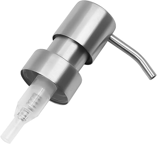 Hsthe Sea Distributeur de Savon en Acier Inoxydable, 2 pièces, tête de Pompe de Remplacement, Distributeur de Savon pour Bouteilles, Pompe à Savon pour Bouteille à Filetage de 25 Mm - Nail Gallerys