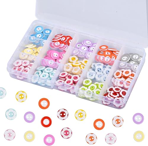 Boutons, 225 Pièces 12 mm Ronds Boutons Enfants à Coudre, Boutons Couture Rond,2 Trous Boutons de Couture Colorés Artisanat Bouton, pour Couture Ornement Fait à la Main Artisanat Bricolage - Nail Gallerys