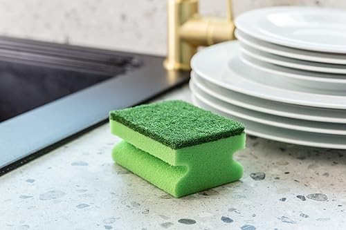 Addis Fairy Originals Lot de 2 éponges à récurer Anti-Rayures avec Cristaux Vert Taille Unique - Nail Gallerys