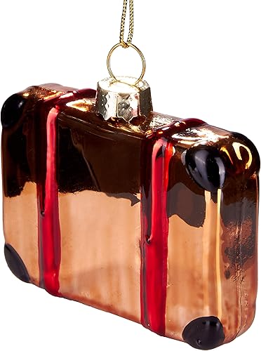 BRUBAKER - Suspension pour Sapin de Noël - Hot-Dog - Boule en Verre Soufflé - Peinte à la Main - Drôle & Originale - Décoration Arbre de Noël - 9,8 cm - Nail Gallerys