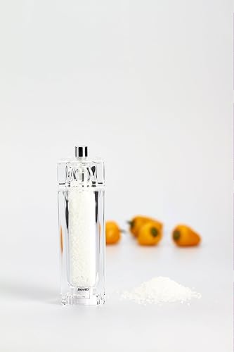 Bisetti 826S Moulin à Sel Acrylique Transparent 14,5 cm - Nail Gallerys