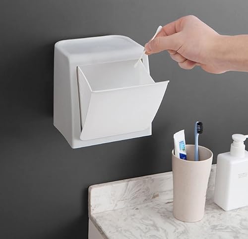 Anawakia Mini Poubelle Murale Suspendue Poubelle Amovible en PP Mini Poubelle Amovible pour Cuisine Salle de Bain WC Bureau (Gris) - Nail Gallerys