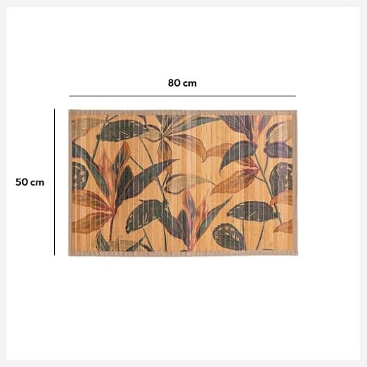 Five - Tapis de Salle de Bain Lattes en Bambou 50 x 80 cm déco Palawan - Nail Gallerys