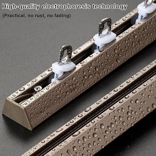 Rail De Plafond en Aluminium pour Rideaux, Rail De Rideau Tringle À Rideaux Coulissante, Rail Rideaux pour Fenêtre De Séparation De Pièce(White,240cm/7.8ft(2 * 120cm)) - Nail Gallerys