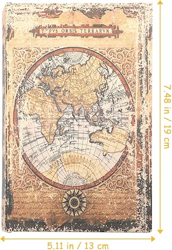 Alipis Livre Vintage Boite Souvenirs À Livres Vintage Étui De Rangement Décoratif pour Faux Livres Décorations De Faux Livres Rétro De Faux Livre Antique Ouvrable Faux Livre Boite De Rangement (Carte) - Nail Gallerys