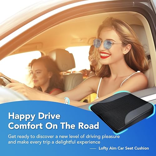 Coussin de siège de voiture, coussin de siège de voiture confortable en mousse à mémoire de forme pour la conduite – pour soulager la douleur sciatique tailobone – Coussin de siège pour voiture - Nail Gallerys