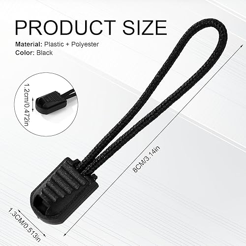 lasuroa 10 Pièces Tirette Fermeture Eclair Remplacement, Robustes Universelles avec Languettes de Fermeture pour Bagages Sacs à Dos Vestes Sacs à Main, Bottes - Nail Gallerys