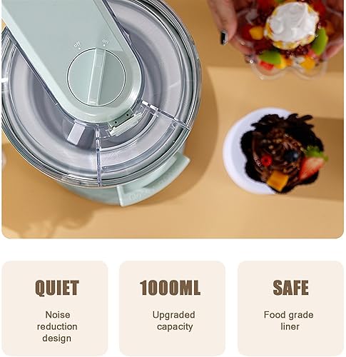 Sorbetière Italienne, Sorbetière Italienne 1L, Préparation Rapide En 10 Minutes, pour La Maison, Les Bars Et Les Cafés,A - Nail Gallerys