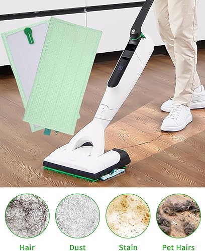 Zaxiva Lot de 6 Chiffons de Rechange pour Vorwerk Kobold MF600 SP600 SPB100 SP7 SP600S en Microfibre,serpillère Tête de serpillère Chiffon de Nettoyage,Réutilisables et Lavable - Nail Gallerys